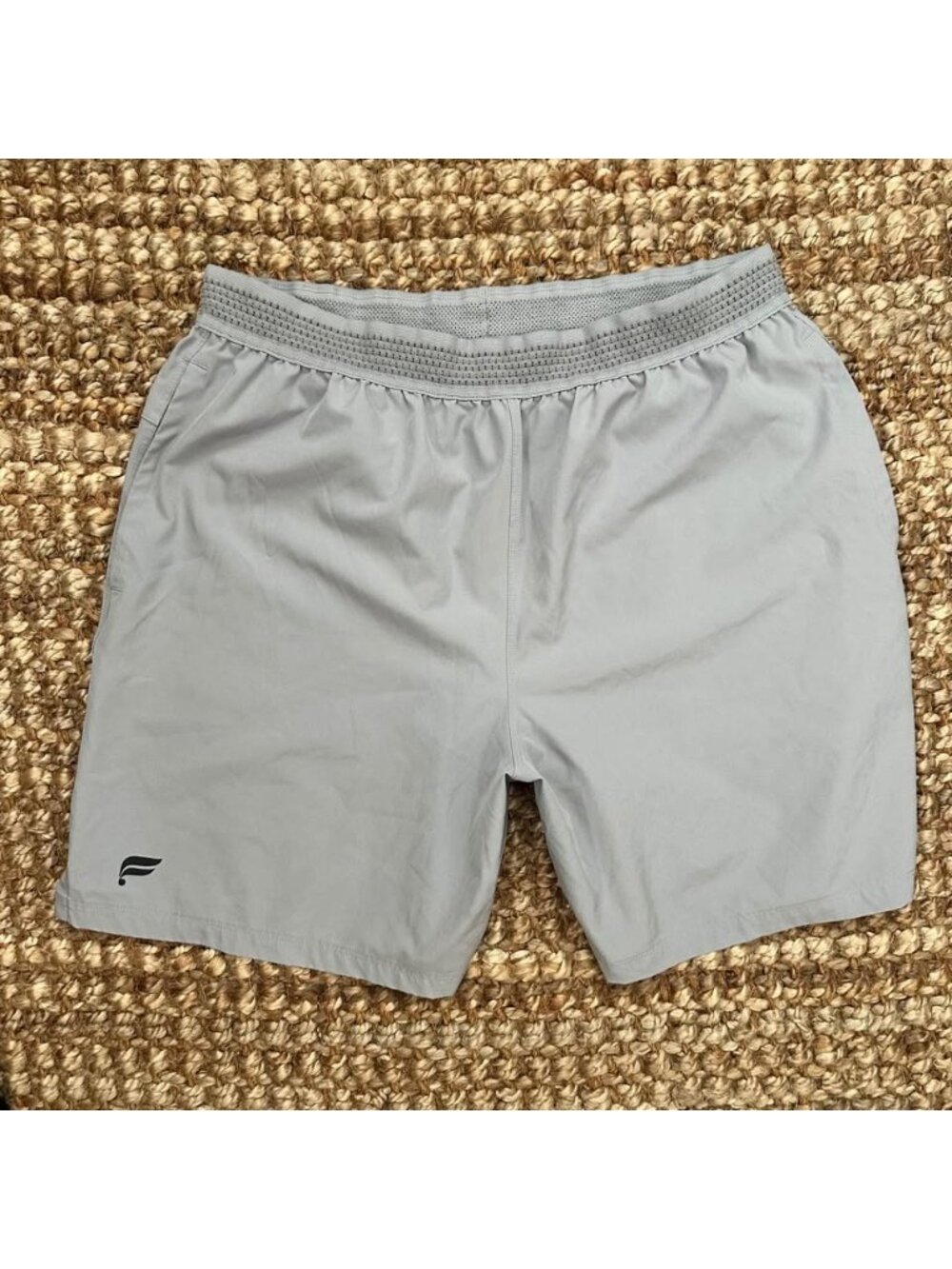 Fundamental Men's Athletic Performance Shorts Light Gray Workout Large No Liner